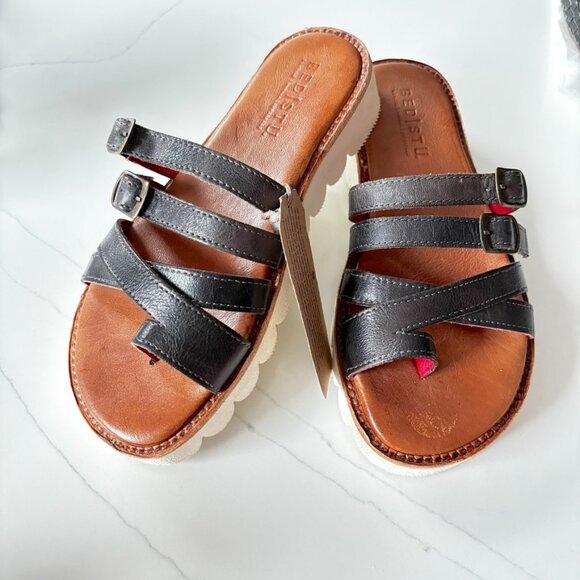 BedIStu Crawler Women's Size 7.5 Flat Cushioned Leather Sandals NWT $189 - Picture 9 of 12